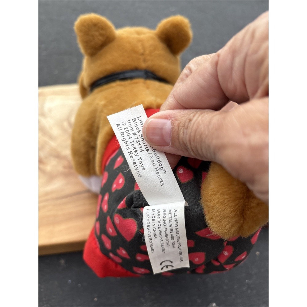 Tekky Toys Luv A Bulldog Squeeze Vintage 2004 Bulldog Plush Animal 10"  Works - Picture 6 of 6